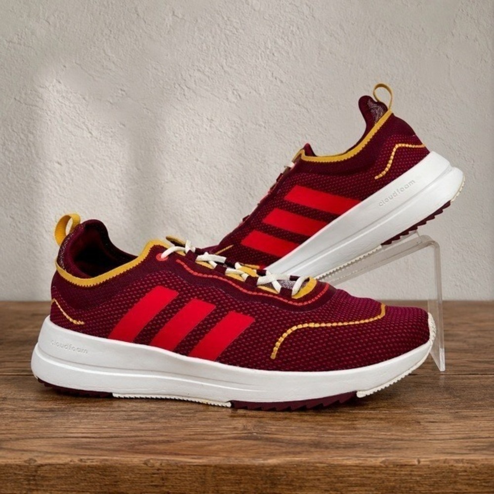 Adidas Fukasa Cloudfoam Sneakers Womens 9.5 Maroon Red Running Walking Shoes